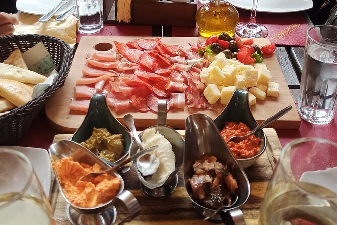 3 Hour Kotor Food Tour - Rick Steves' Recommended - Farmers Market tastings: smoked ham, cheese, olives, and grappa
