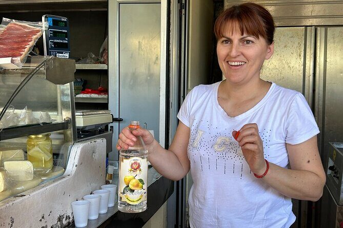 3 Hour Kotor Food Tour - Rick Steves' Recommended - St. Tryphon Cathedral square: sauces, bread, and buzara mussels