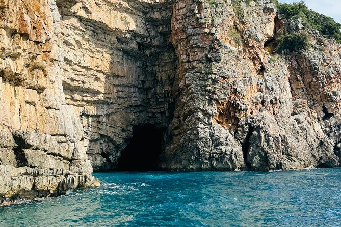 3 Hours Private Blue Cave Adventure (Free Drinks) - Our Lady of the Rocks: artificial island craft from the water