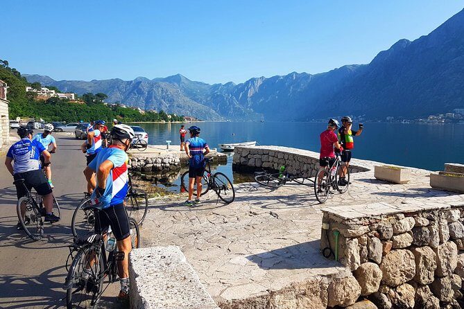 Bike tour - Kotor Bay circle and visit Our Lady of the Rock - St. Nikola Church: short stop, quick payoff views