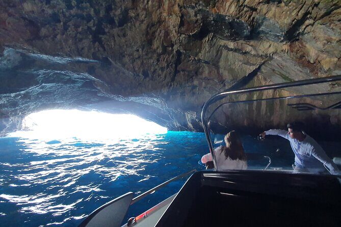 Blue Cave Kotor & Lady of the Rocks Private Tour (up to 5 people) - Lustica’s submarine tunnels: a rare look from the boat