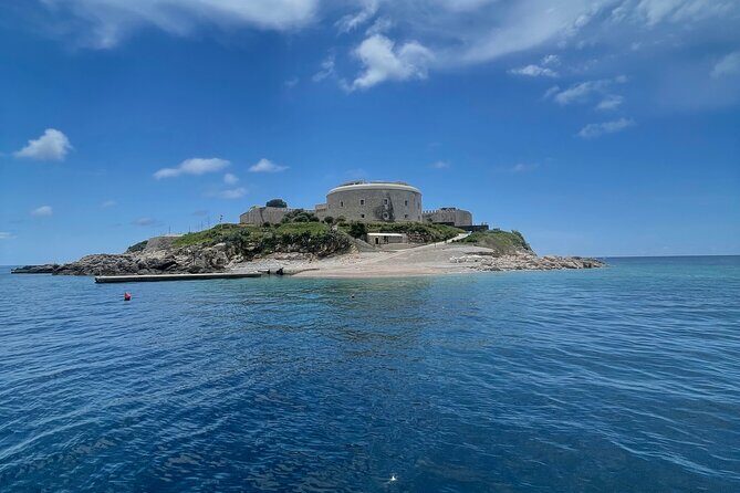 Blue Cave, Lady of the Rocks and Kotor Bay SpeedBoat Tour 3H - Former submarine tunnel and Mamula Island: wartime relics with bay-level drama