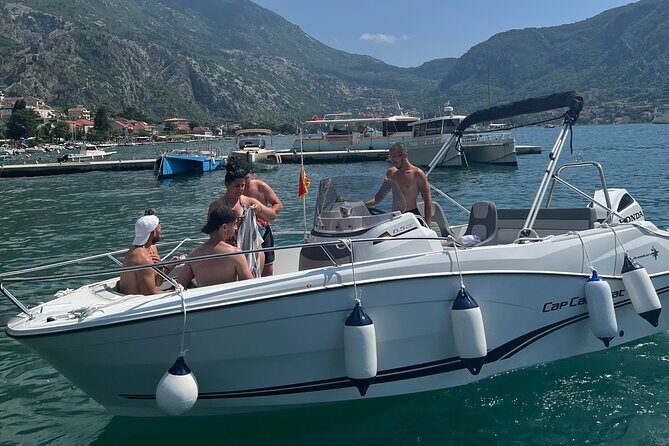 From Kotor: Boat to Blue Cave & Lady of the Rocks &Submarine Base - Mamula Fortress: a prison-island pass with story time