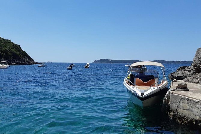 Group Blue Cave tour with a beach stop - 4h duration - Dobrech Beach stop: sea-only access, lunch at your own pace