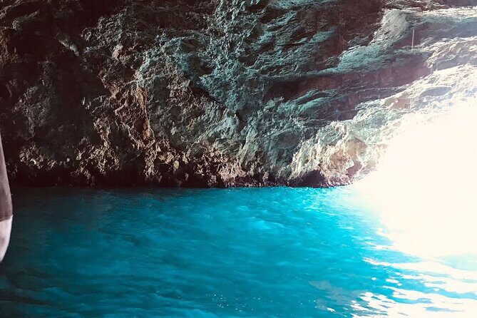 Group Guided Tour: Blue Cave Speedboat Tour in the Bay of Kotor - St. George (Island of Flowers): Beauty That Fits the Bay’s Mood