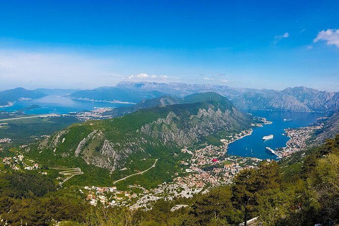 Hiking downhill from Krstac to Kotor, visit San Giovanni fortress - Stop 1: Kotor Serpentine, the Roman caravan path with changing views