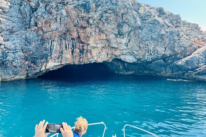 Private Blue Cave Adventure with Views of Boka Bay(up to 6pax) - Blue Cave swim time: the main event