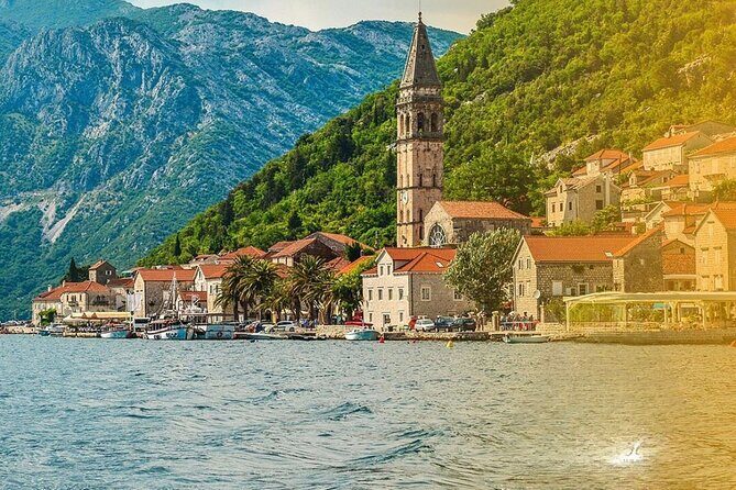Private tour:Blue Cave,Mamula Island, Submarine Tunnel, Our Lady of the Rock(3h) - Perast From the Water: Palaces and St. Nicholas Belfry in View